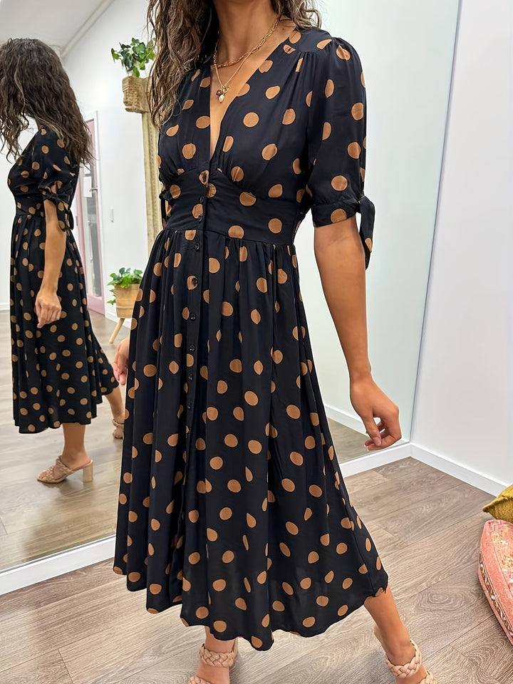 DALINA™ | Geknöpftes Midi mit Polka-Charme