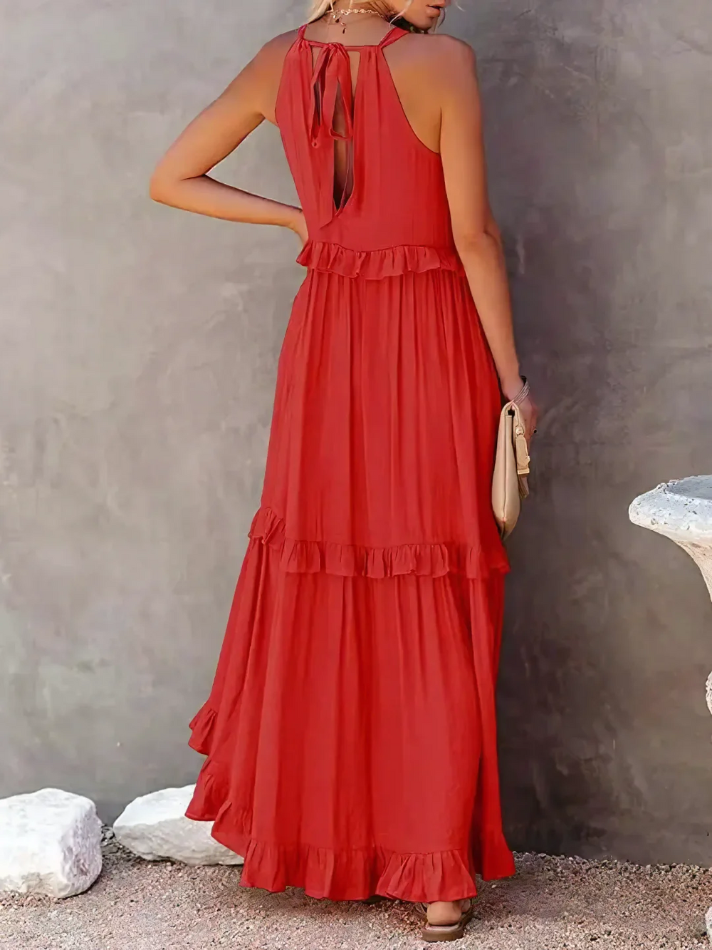 Vesa | Fließendes Kleid mit Rüschen