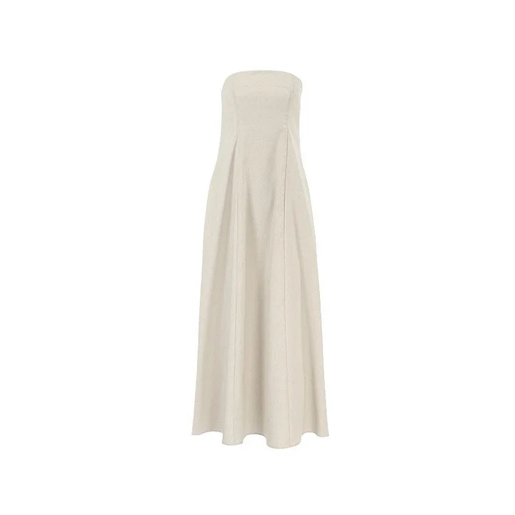 Eden – Stilvolles schulterfreies gestuftes Kleid
