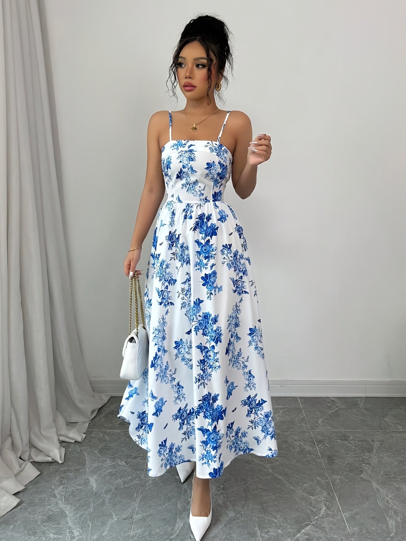 Seraphina – Maxikleid mit Carmenausschnitt