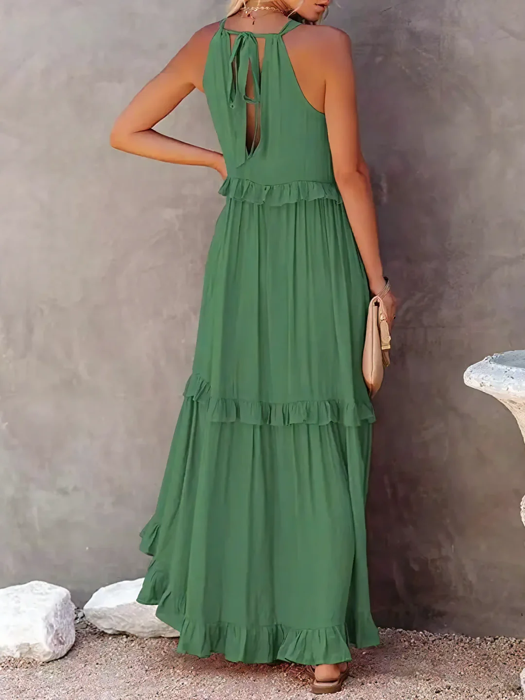 Vesa™ | Fließendes Kleid mit Rüschen