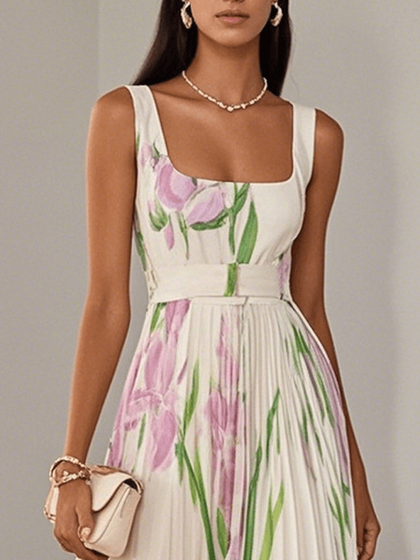 Floralis Elegant Floral Dress for Special Occasions