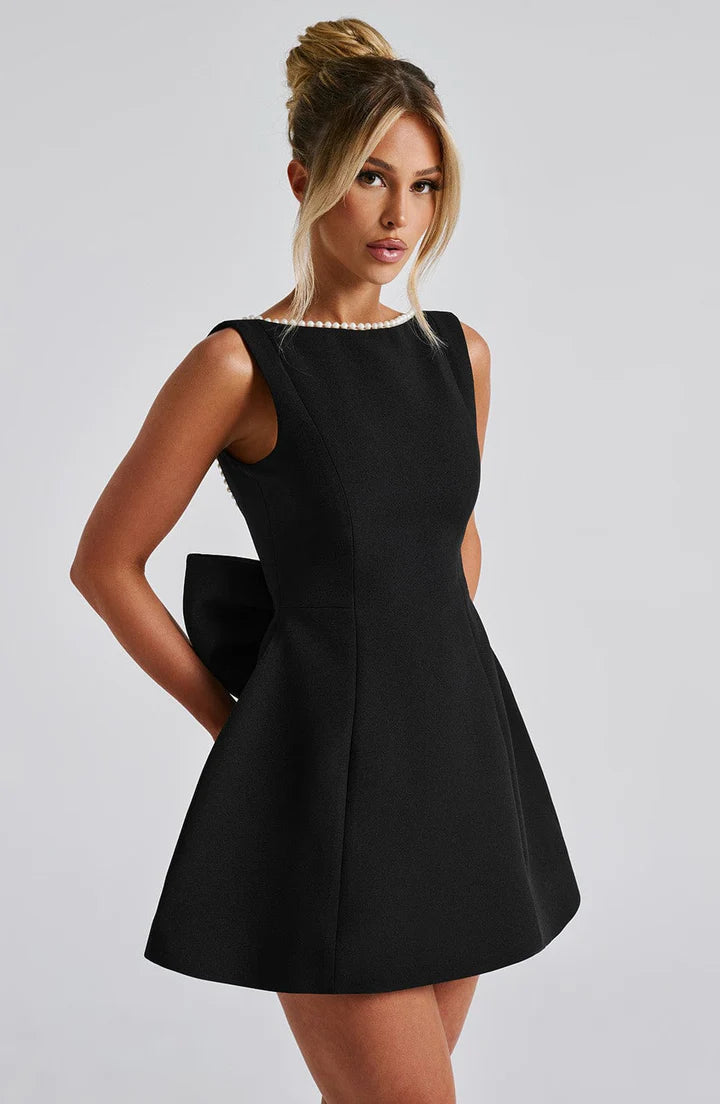 Elle™ | Mini-Kleid mit Perlenschleife
