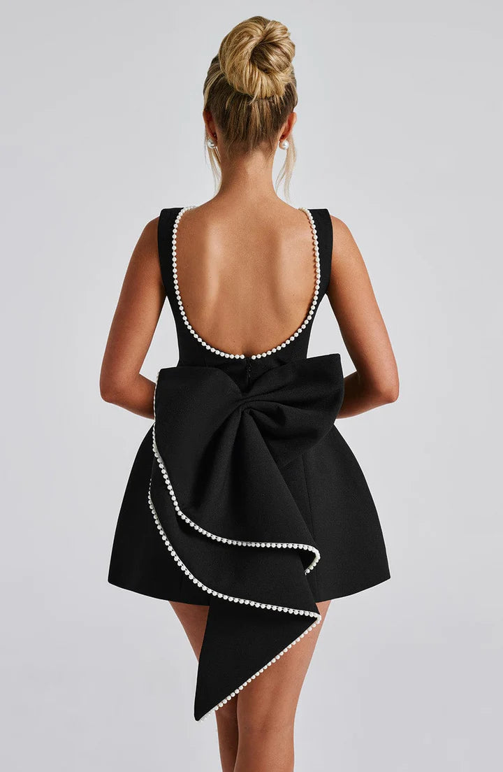 Elle™ | Mini-Kleid mit Perlenschleife