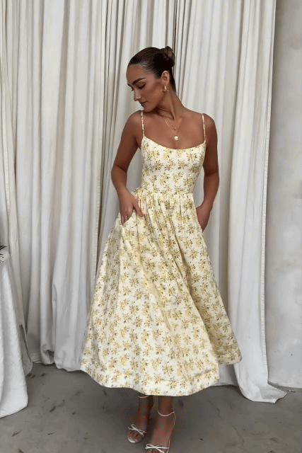 AIMEE | Korsett-Midikleid