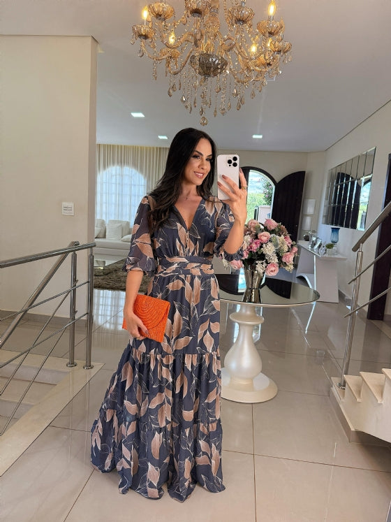 Elodie™ | Kleid Mit Gestreifter Eleganz