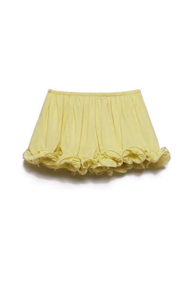 Romantic Drama – Shorts mit welligen Volants und elastischer Taille