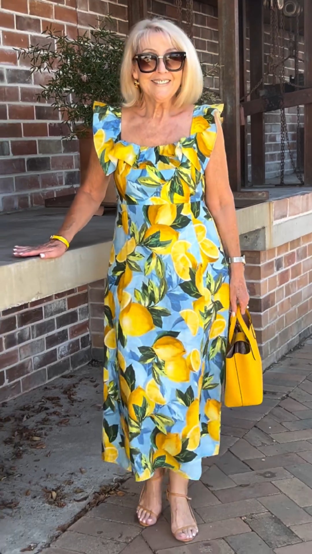 VanDeZaar® | Limón – Sommerkleid mit Zitronenprint