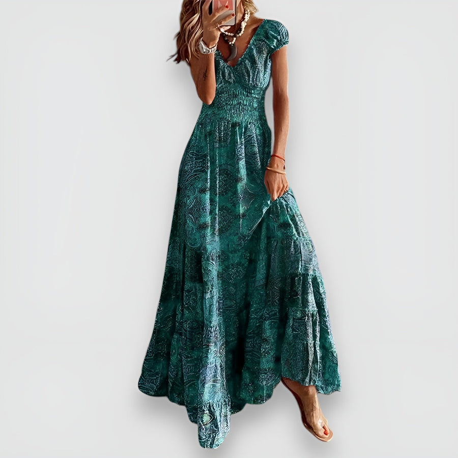 Rosy Maxi Dress