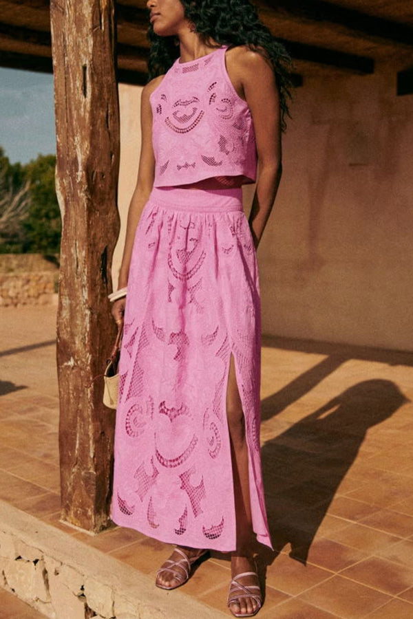 Moise | Rosa Spitzenset
