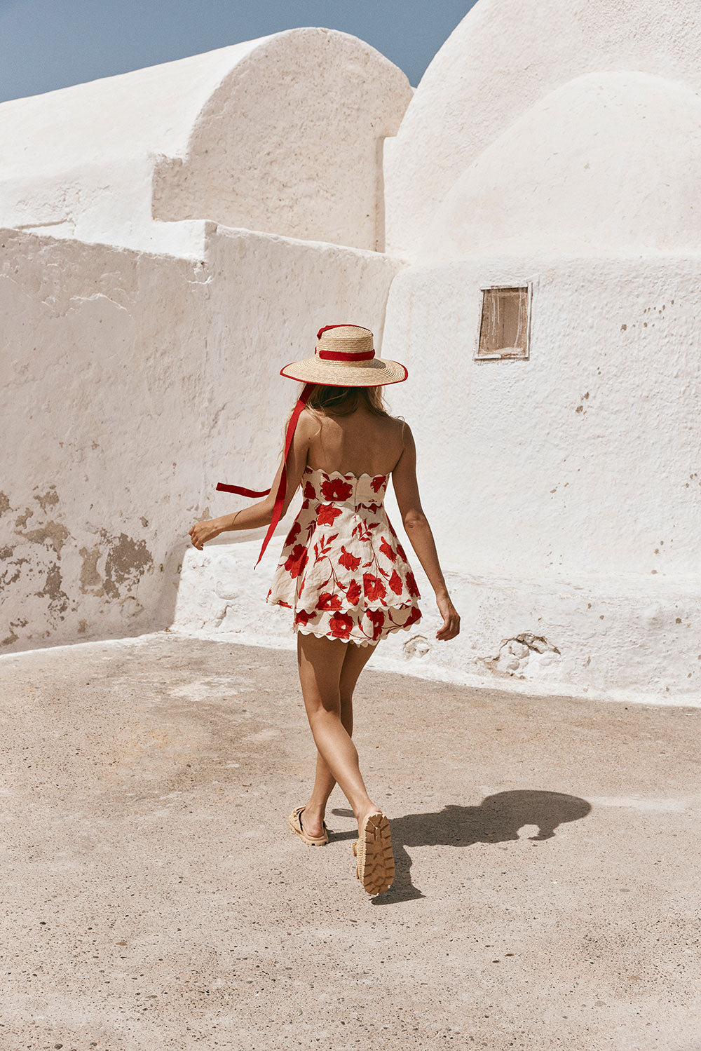 Rosella – Zweiteiliges Set mit Blumenmuster, Rüschentop und Shorts mit elastischer Taille und welligem Saum