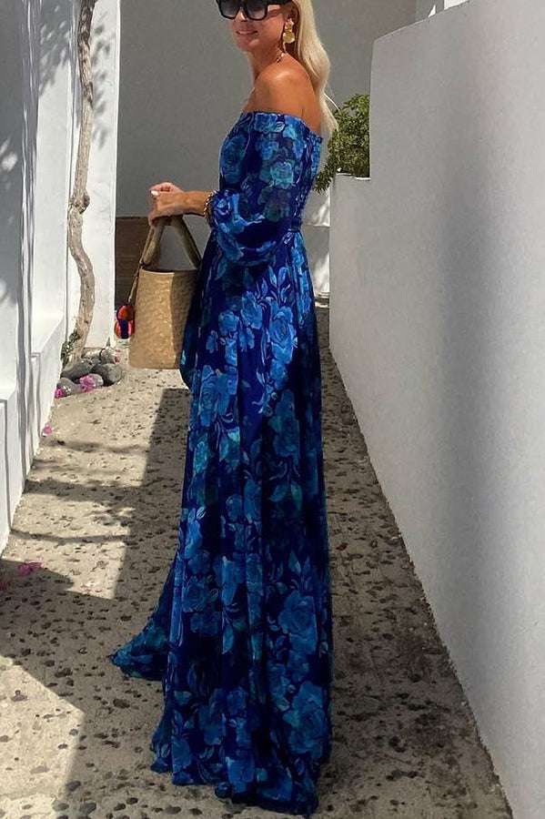 Francesca Beautiful Off-Shoulder Floral Maxi Collection