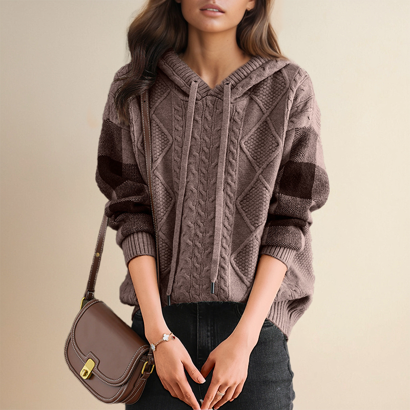Leonie | Jacquard-Kapuzenpullover