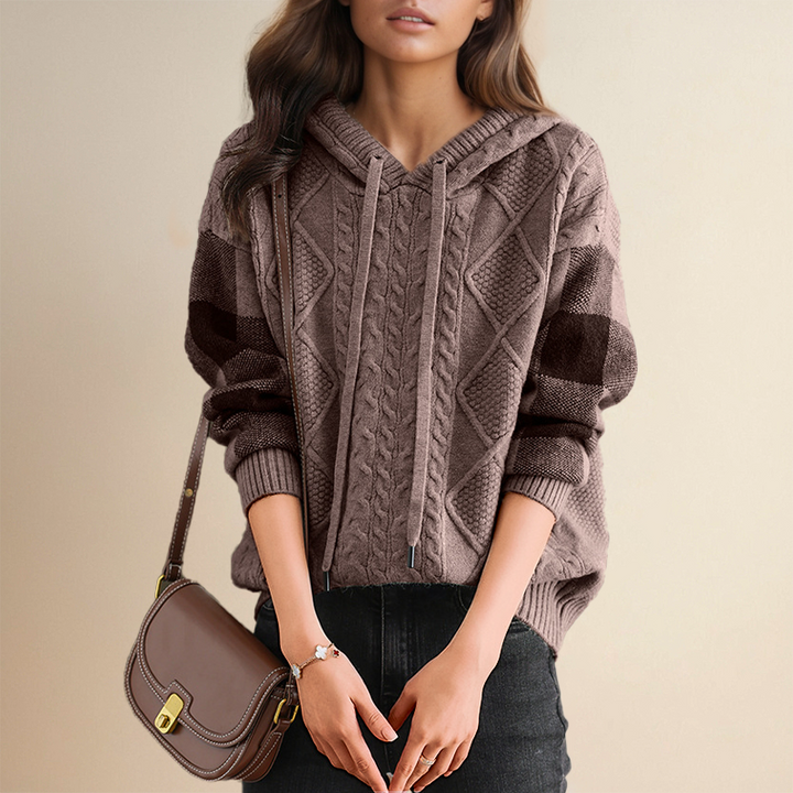 Leonie | Jacquard-Kapuzenpullover