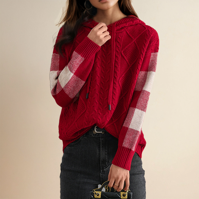 Leonie – Jacquard-Kapuzenpullover