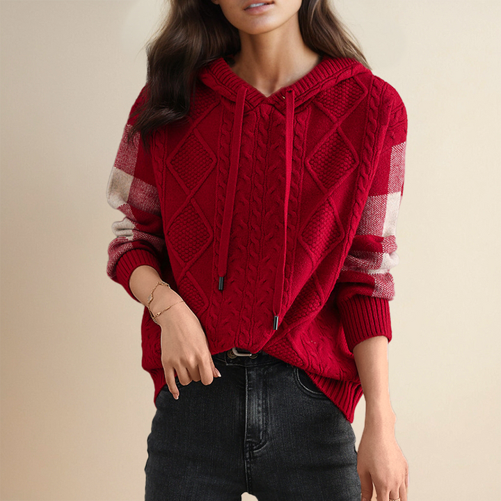 Leonie | Jacquard-Kapuzenpullover