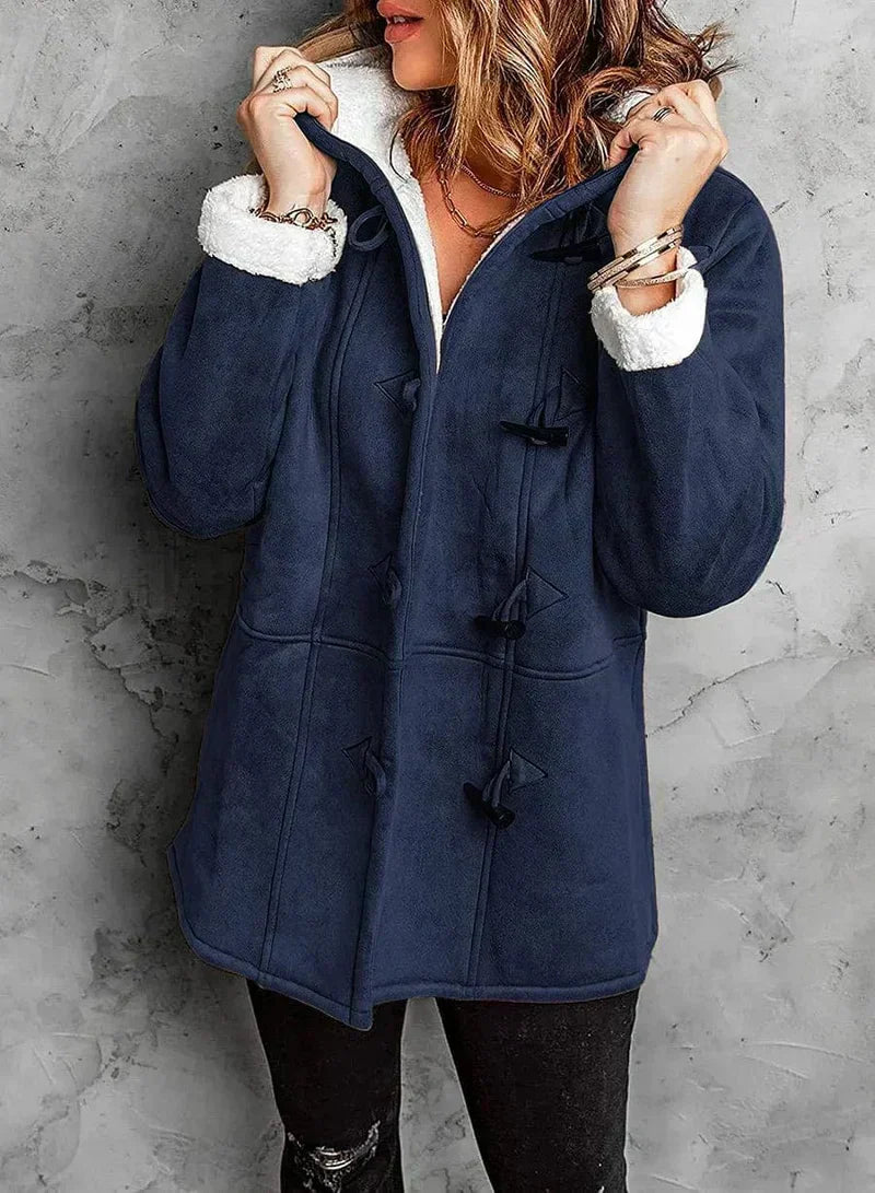 Charlotte | Gefütterter Kapuzenmantel aus Fleece