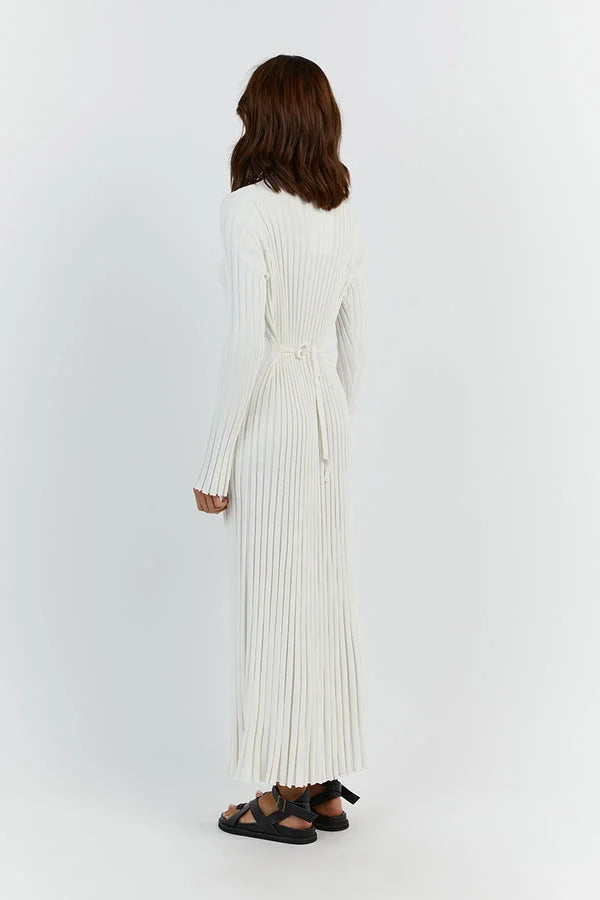 Elodie | Pulloverkleid mit Rundhalsausschnitt und Midi-Länge