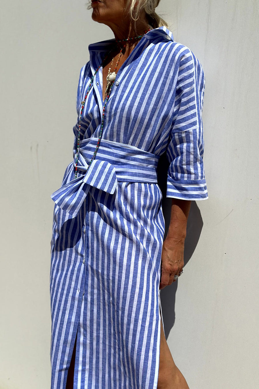 VanDeZaar Striped Shirt Dress