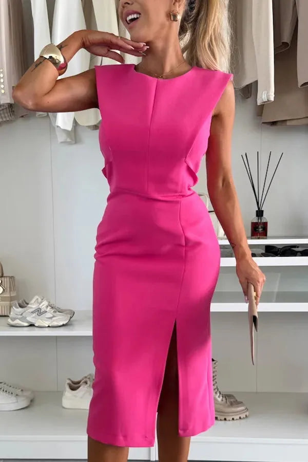 Shayne | Ärmelloses Midi-Kleid
