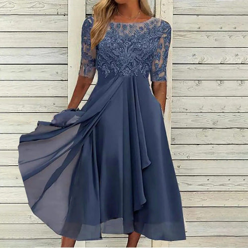 Victoria Lace Flowing Skirt Dress