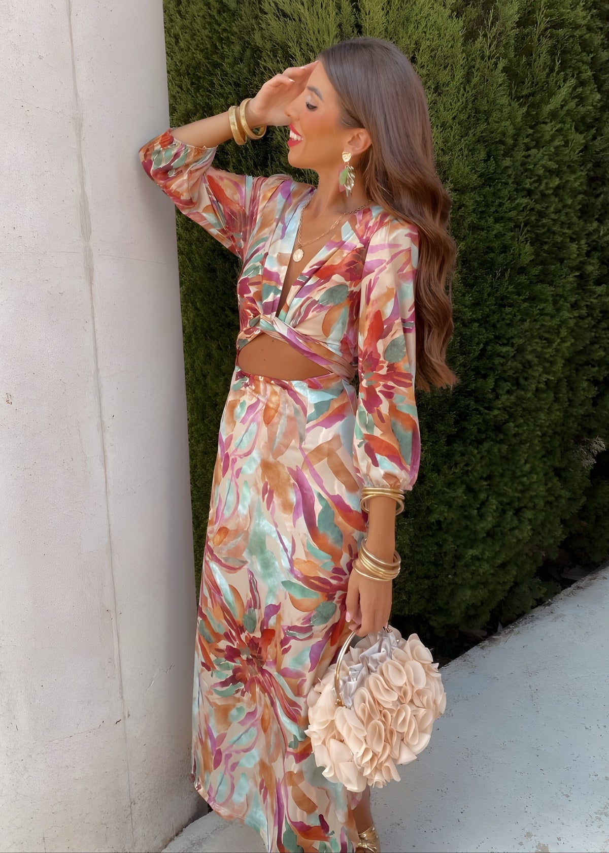 Romy – Elegantes Blumenkleid