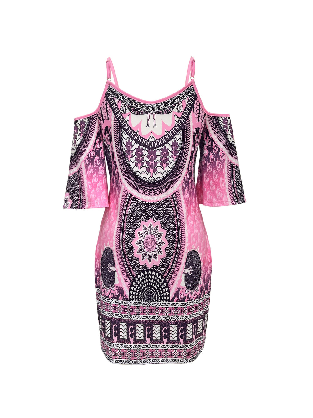 Ophelia | Boho-Tunika-Kleid mit Print
