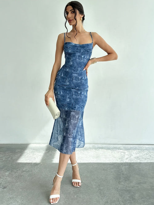 Solara Mesh Trägerkleid