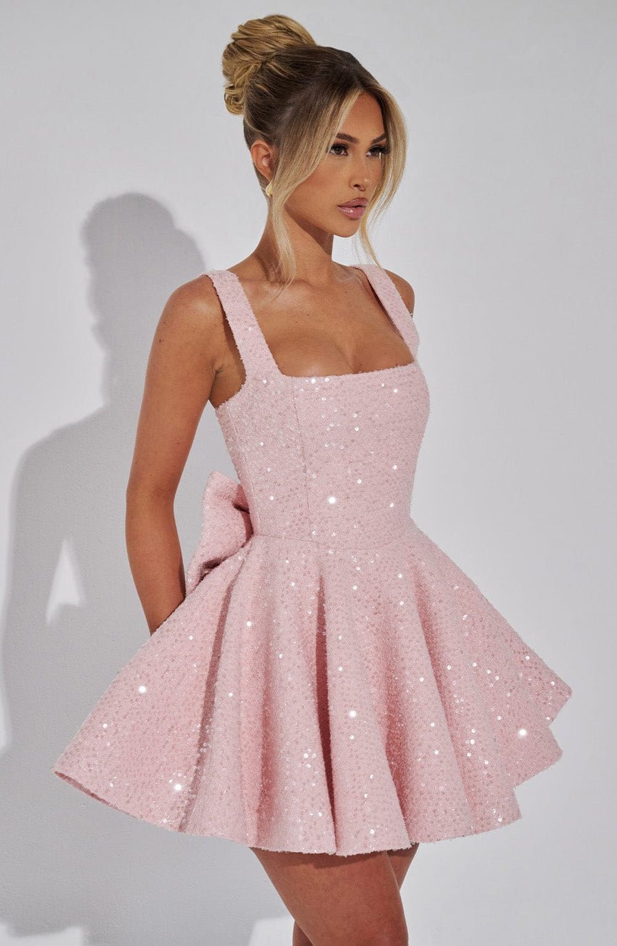 Luniva Mini Dress with Bow Detail