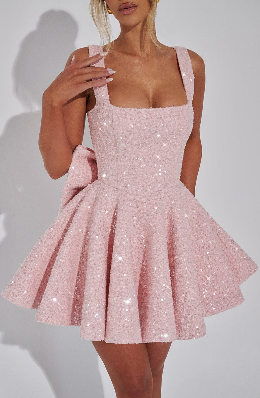 Luniva Mini Dress with Bow Detail