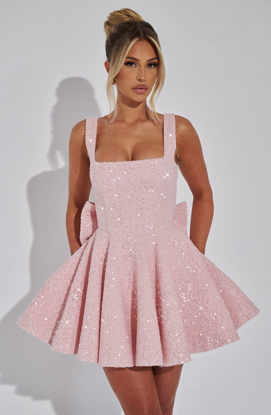 Luniva Mini Dress with Bow Detail