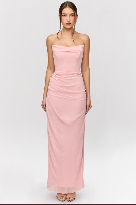 Pariel | Trägerloses Maxikleid