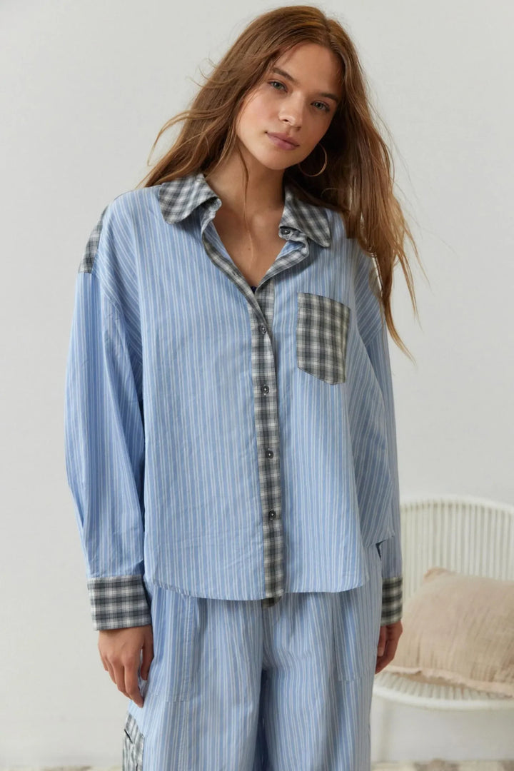 Payton Traumhafter Pyjama-Set - Blau
