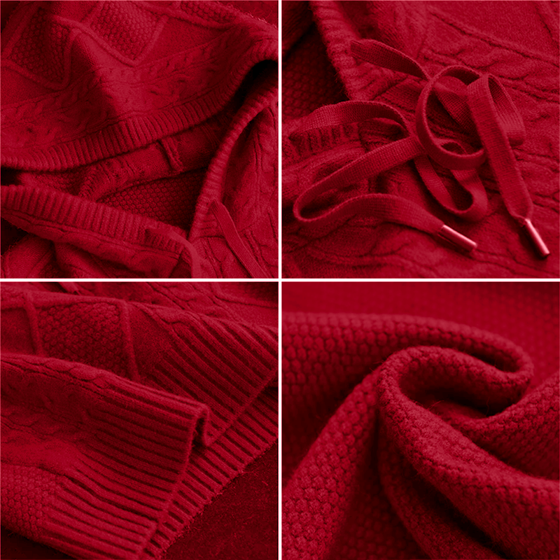 Leonie | Jacquard-Kapuzenpullover