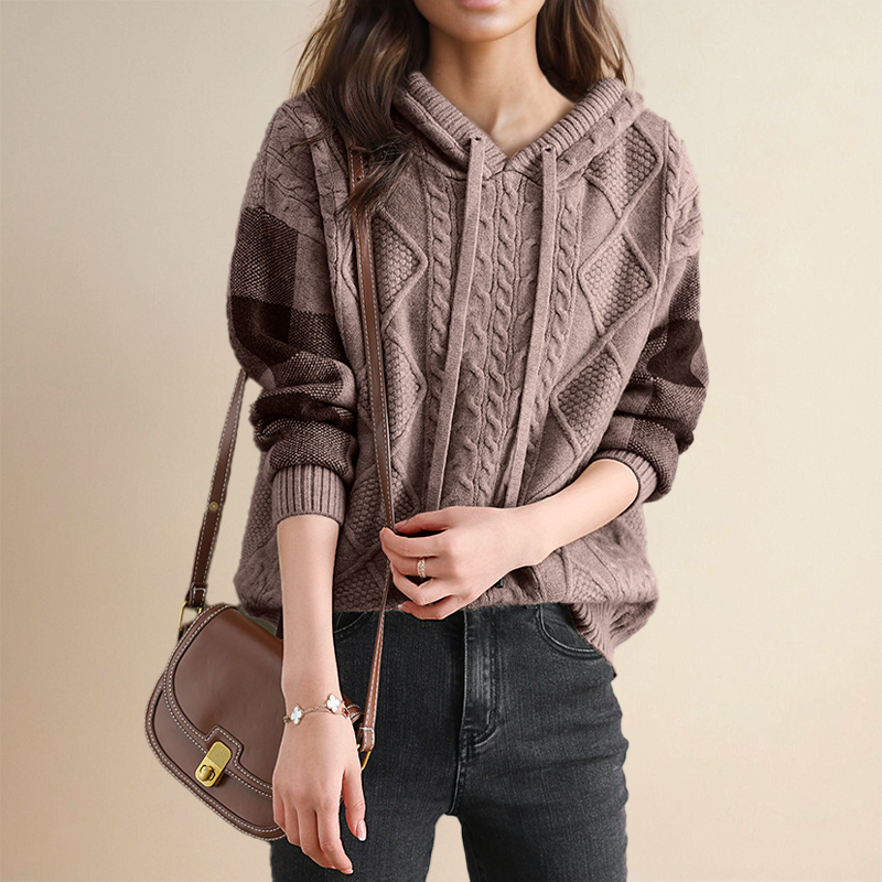 Leonie | Jacquard-Kapuzenpullover