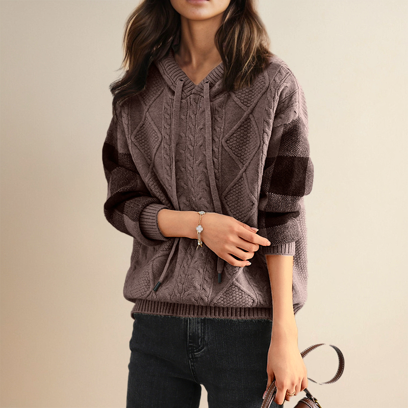Leonie | Jacquard-Kapuzenpullover