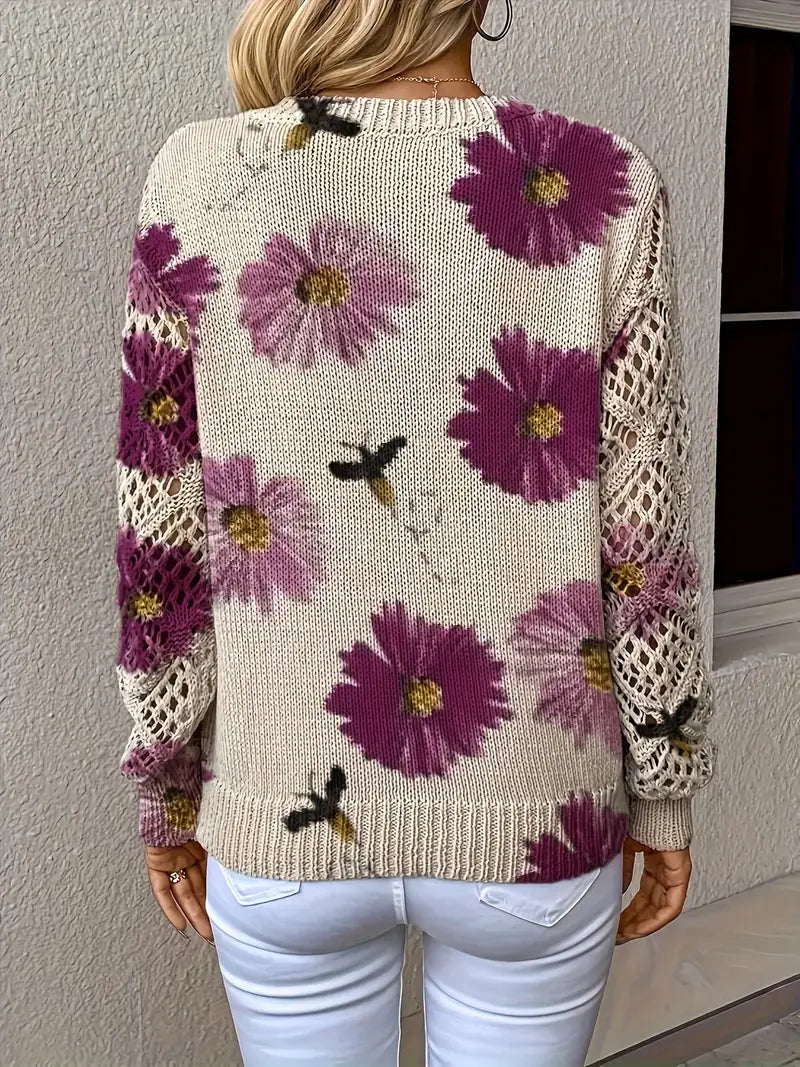 Rayuela Elegant Floral Sweater