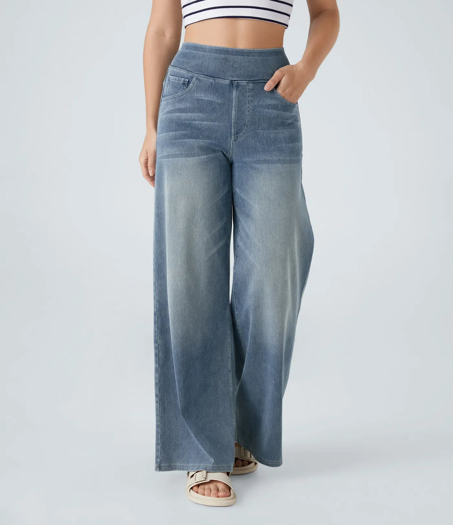 Eva Elastische Pants With Hoher Taille
