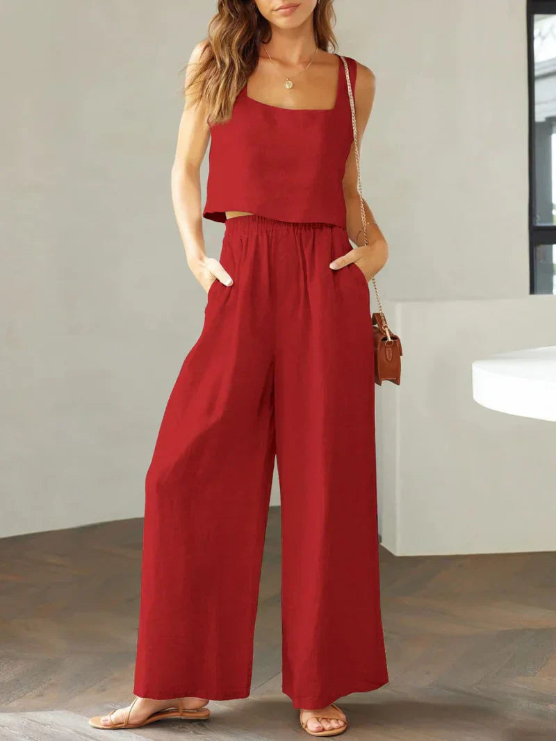 Scarlett Square Neck Top & Pants Set