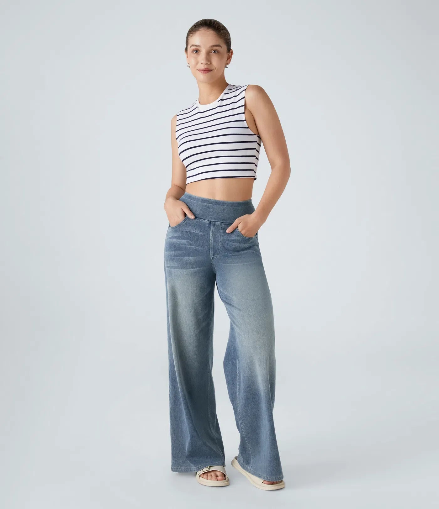 Eva™ | Elastische Hose mit hoher Taille