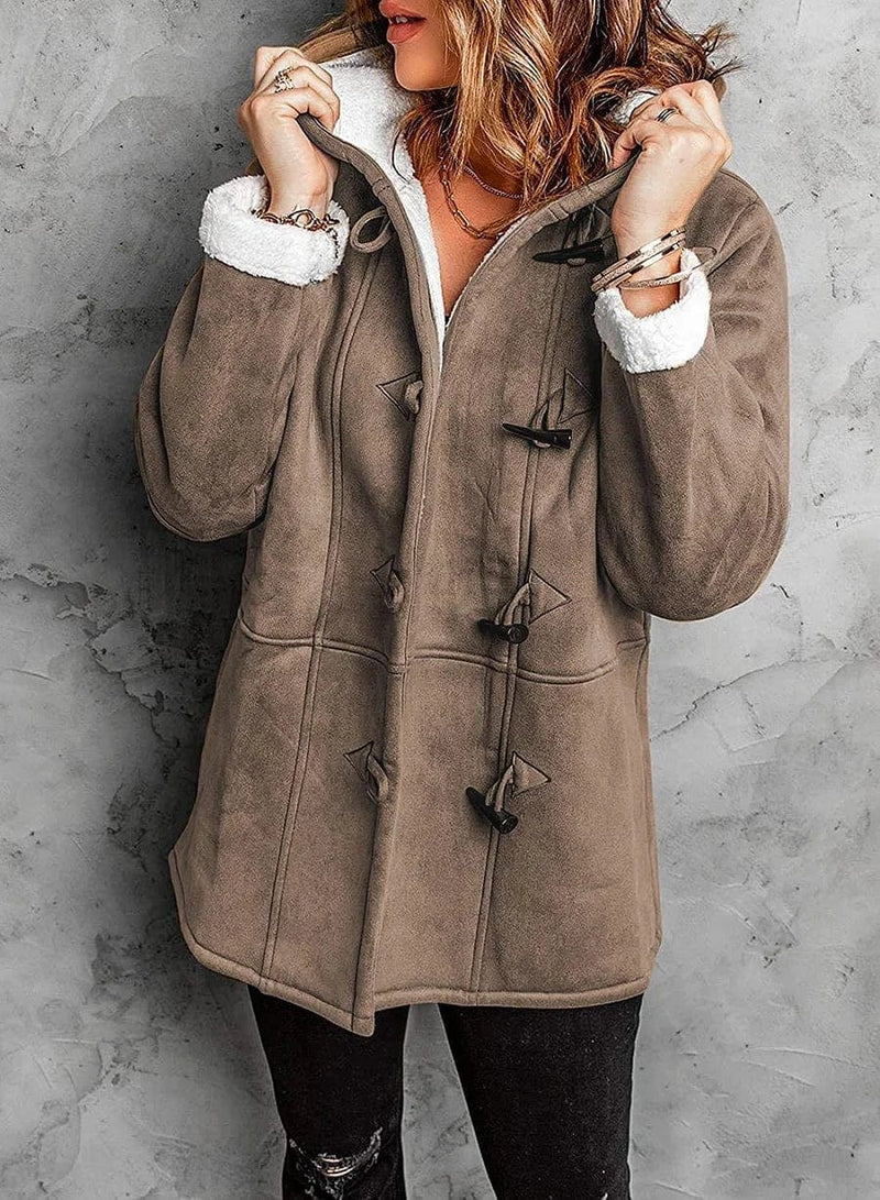 Charlotte | Polyester Cotton Winter Fleece-Lined Jacket