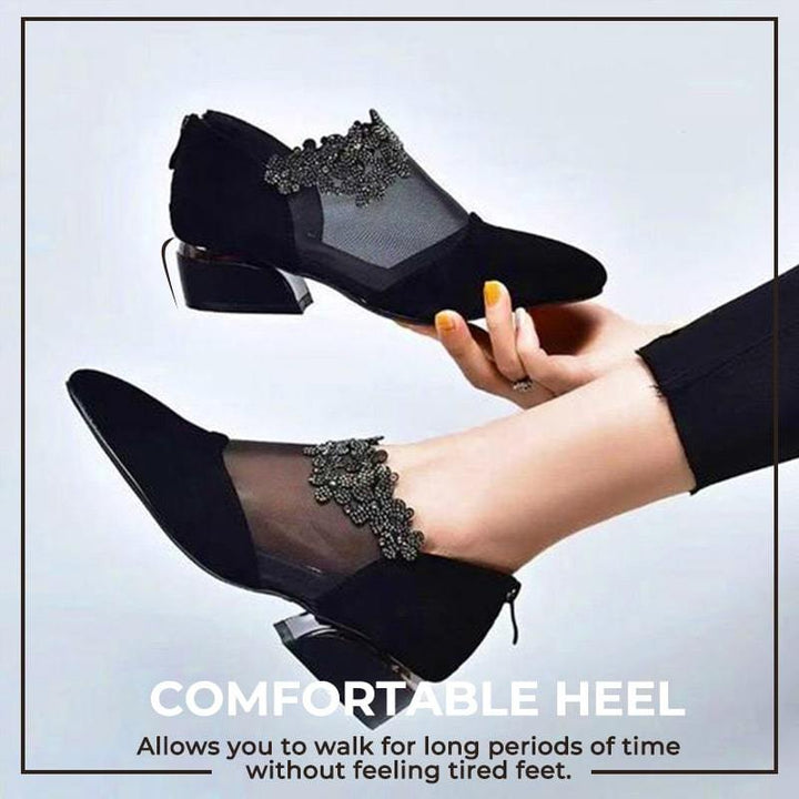 Luna | Pumps Mit Dickem Strassabsatz