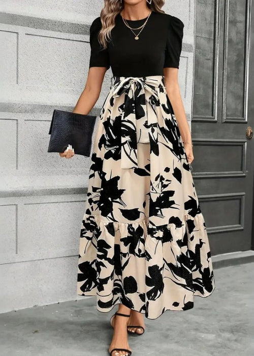 Astrid Elegant Floral Maxi Dress for Summer Days