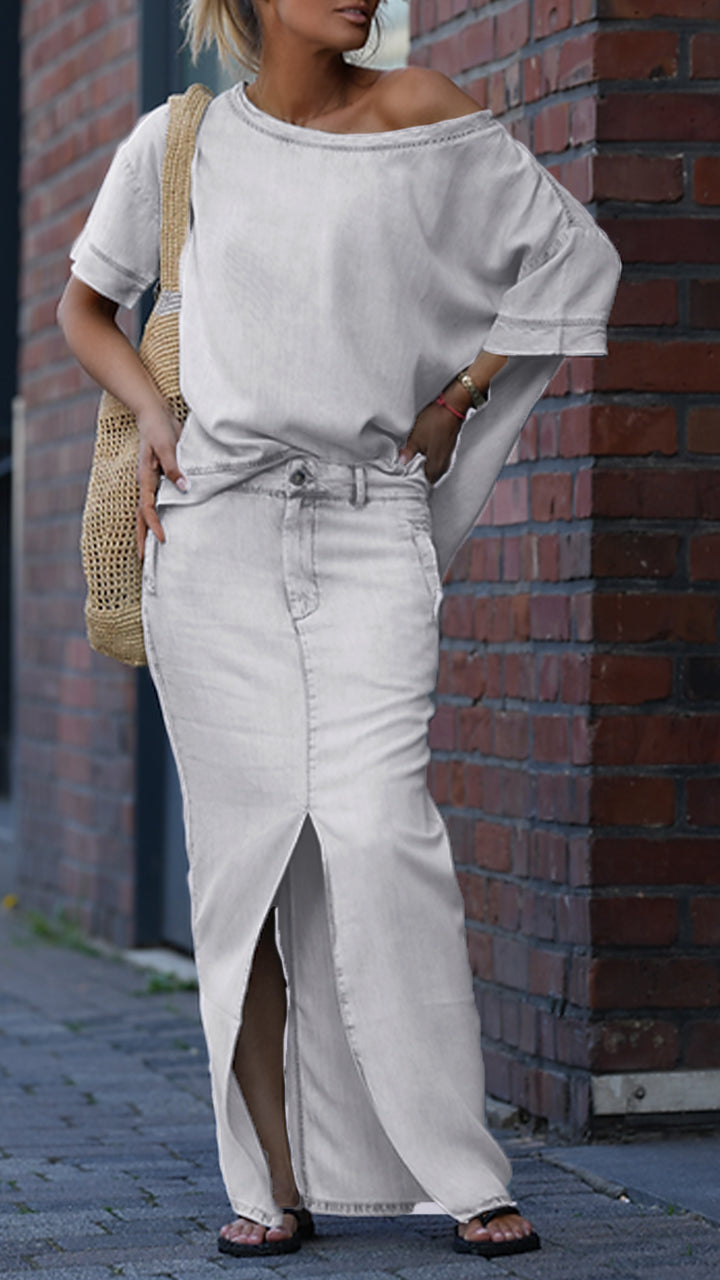 Amora | Lässiger Jeansanzug