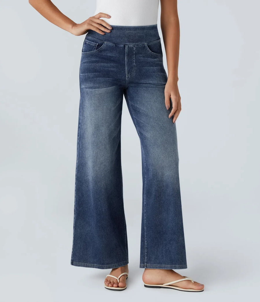 Eva Elastische Pants With Hoher Taille