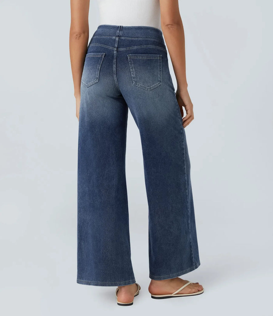 Eva Elastische Pants With Hoher Taille