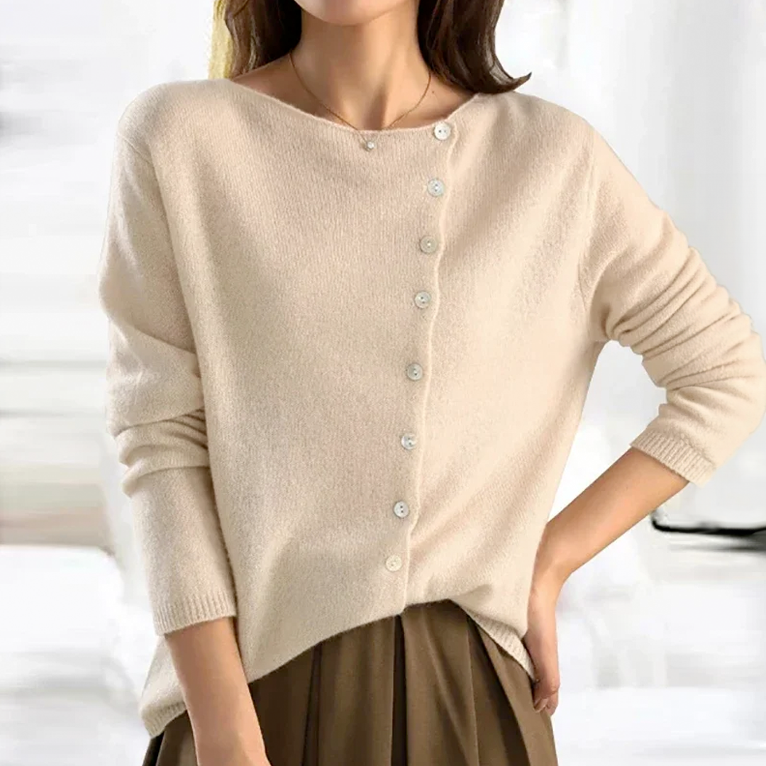 Savannah™ | Raffinierter Knopf-Cardigan