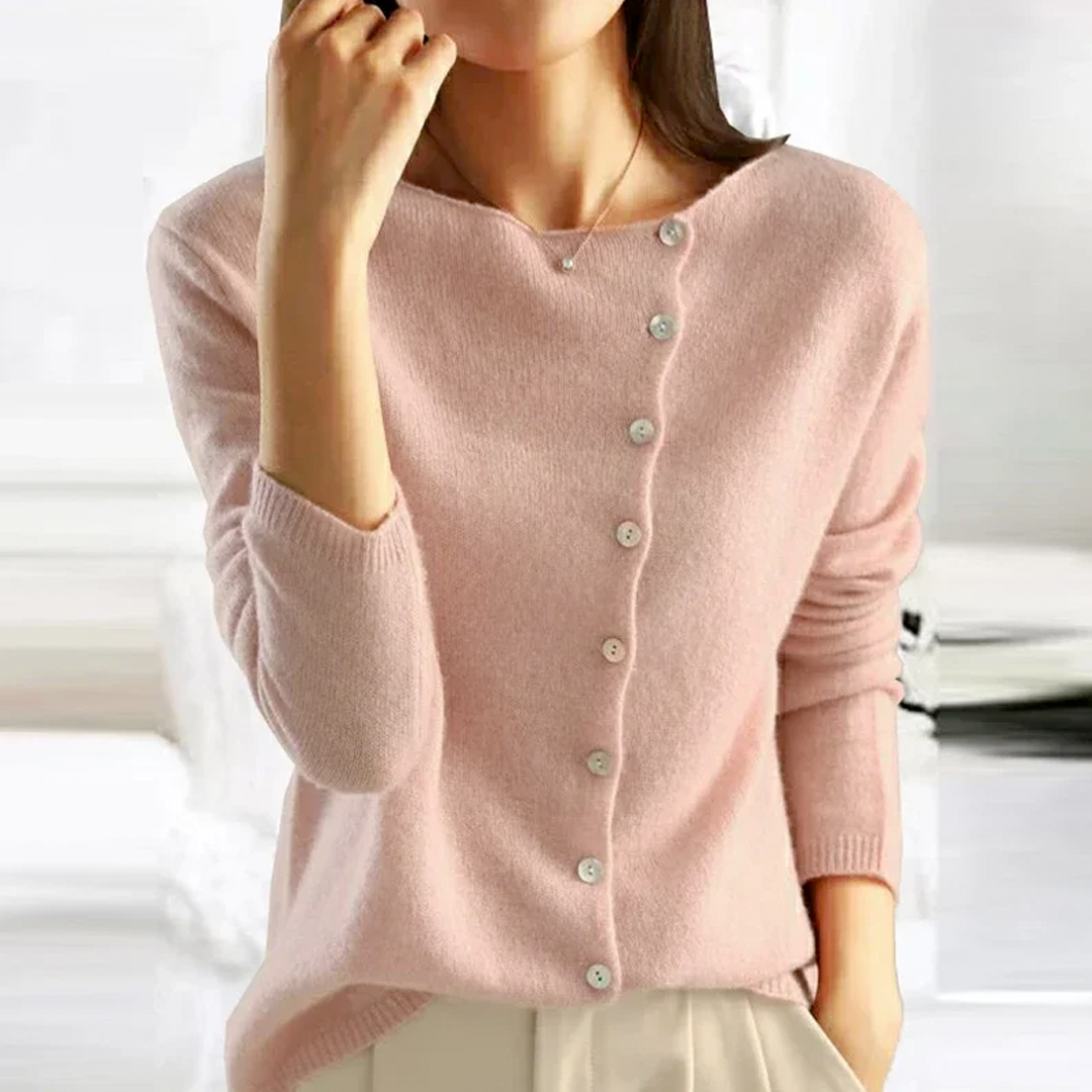 Savannah™ | Raffinierter Knopf-Cardigan