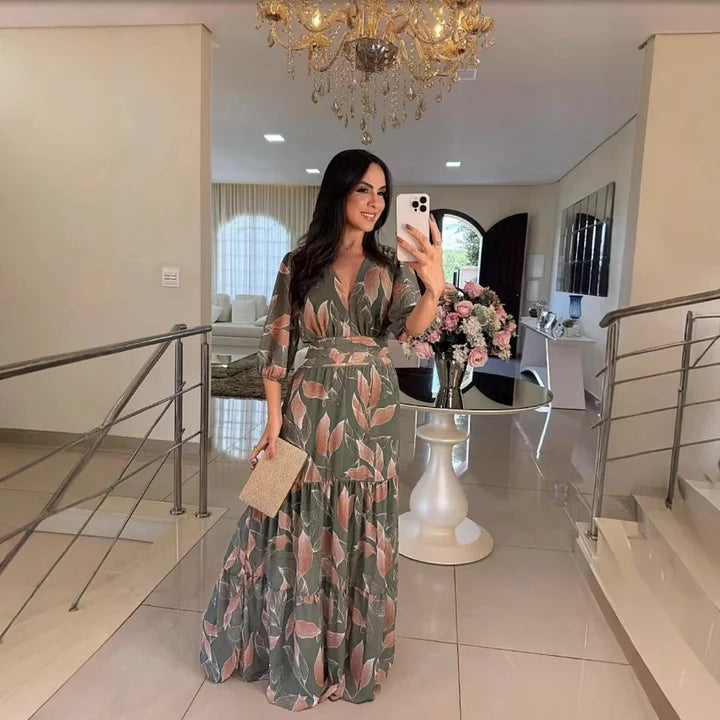 Elodie™ | Kleid Mit Gestreifter Eleganz