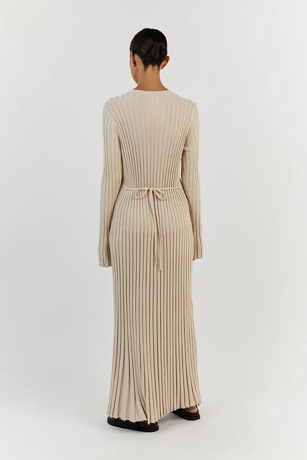 Elodie | Pulloverkleid mit Rundhalsausschnitt und Midi-Länge